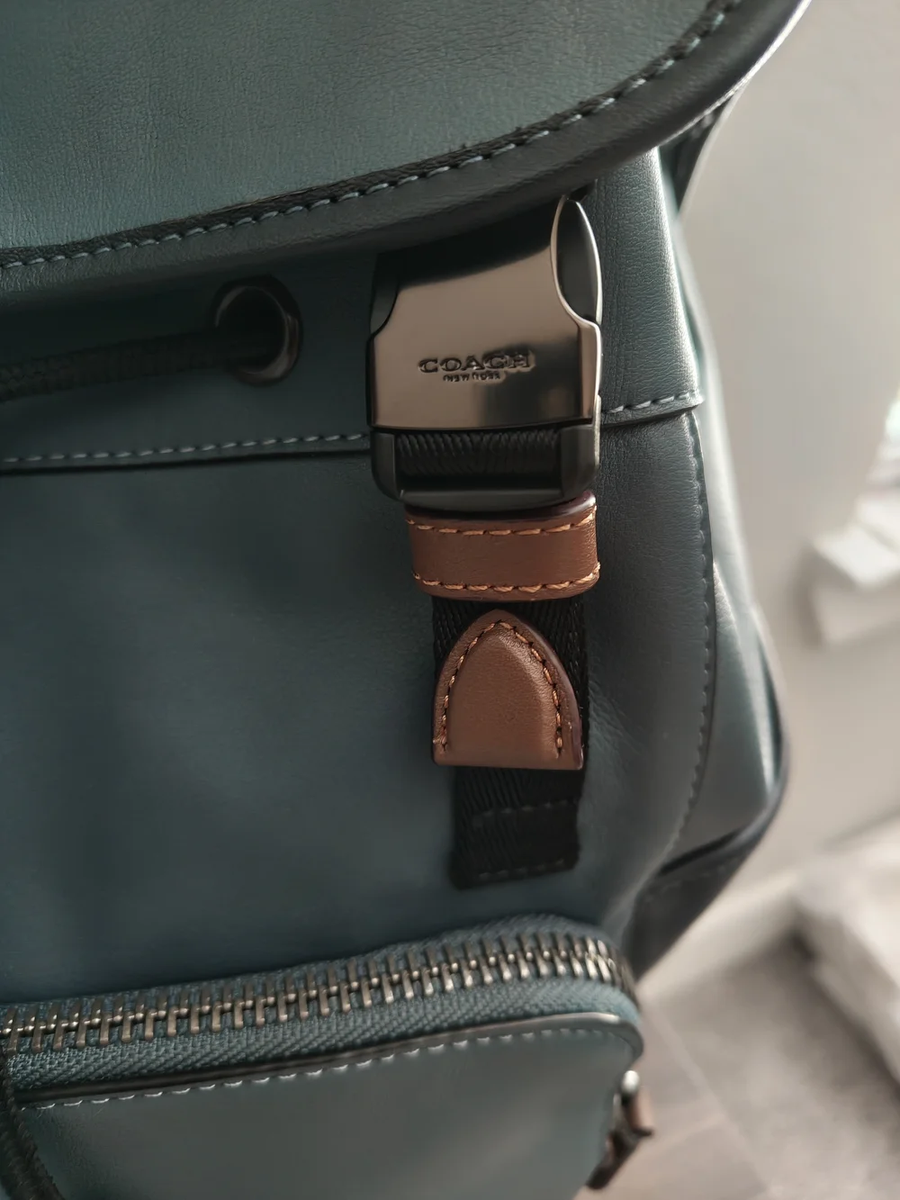 Coach League Leather Flap Backpack - Coach